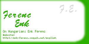 ferenc enk business card
